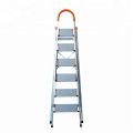 3 step home used ladder with handrail lightweight aluminio folding D shape stair